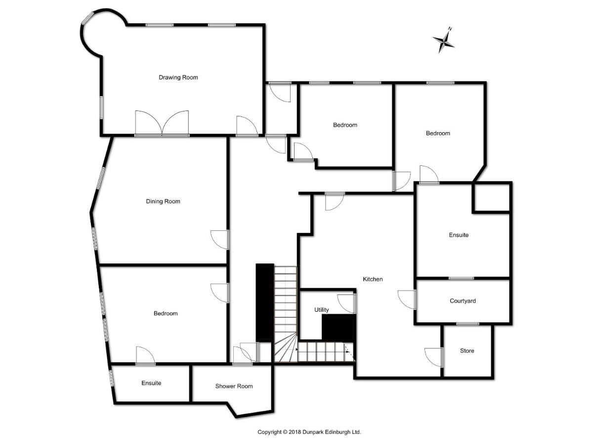 Elegant 3-Bedroom Ramsay Garden Apartment In Edinburgh City Centre 外观 照片